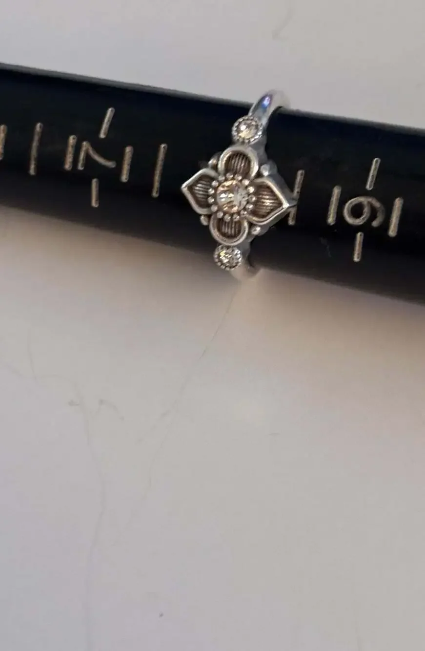 Brighton ALCAZAR Ring Size 8 Rare Find! SilverPlate.